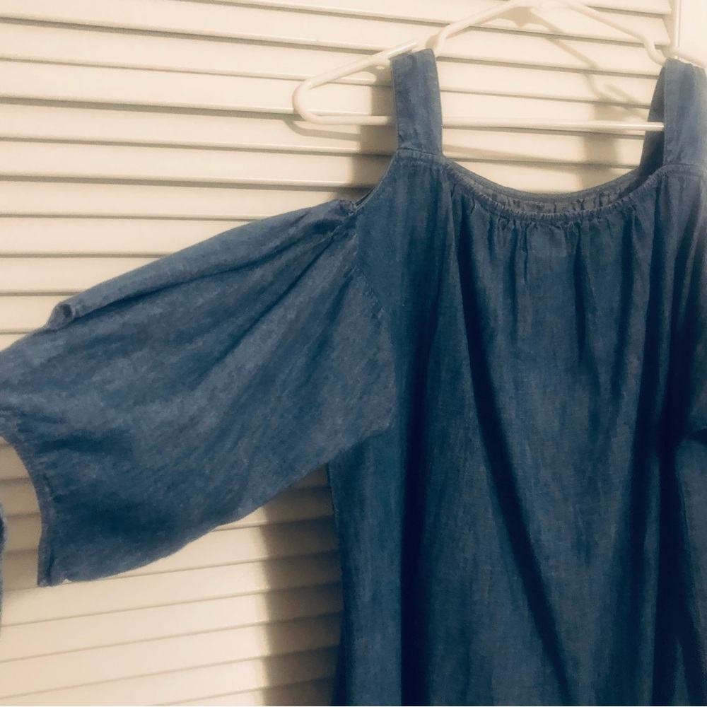 Madewell Denim Cold Shoulder Dress❗️